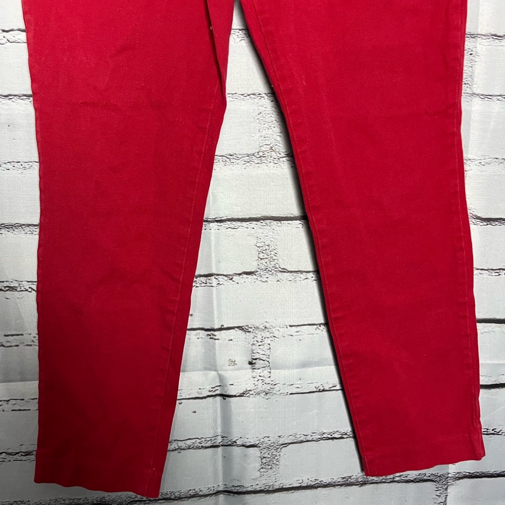 Old Navy Women's Bold Red Ankle Pants - Picture 4 of 14